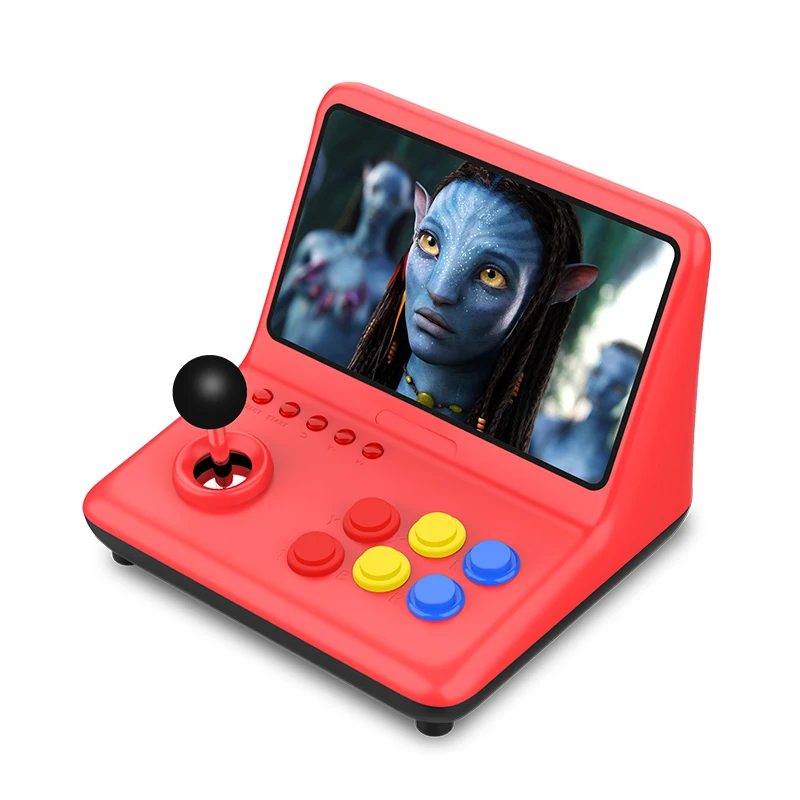 

2021 retro game console dropshopping HD large screen video game arcade machine M13 For Family Gathering And Entertainment, Red
