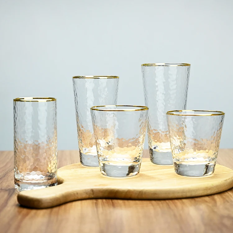 Factory Barware Glasses Wholesale Handmade Hammered Stemless Drinking ...