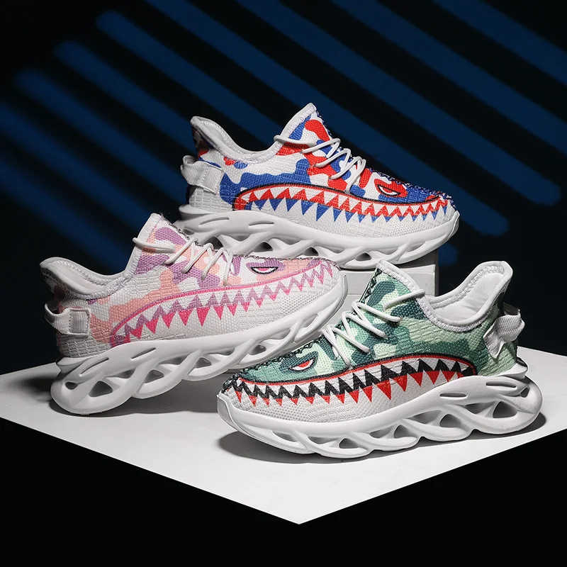 

2020 Kids Sport Shoes Boys Mesh Lightweight Sneakers Boys Girls Casual Lace-Up Trainers Children Brand Breathable Shoes, Mix colour