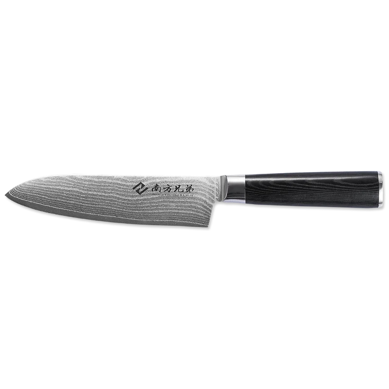 

Amazon Top Seller VG-10 Steel Damascus Kitchen Santoku knife with Micarta Handle