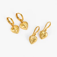 

E-212 Xuping copper fashion wholesale women gold plated jewelry heart shaped pendant earrings