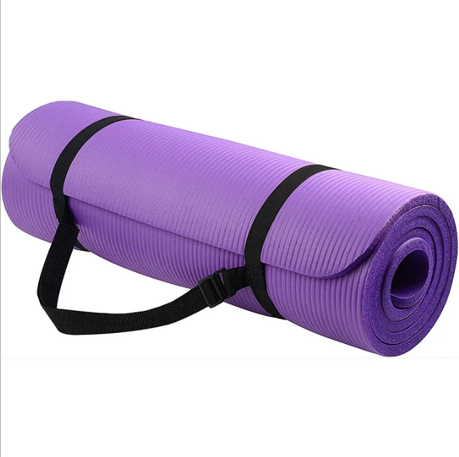 

Professional Fitness Exercise Non Slip Pad Mat Customised Home Sport Nbr Natural Yoga Mat, Blue/purple/pink/green...