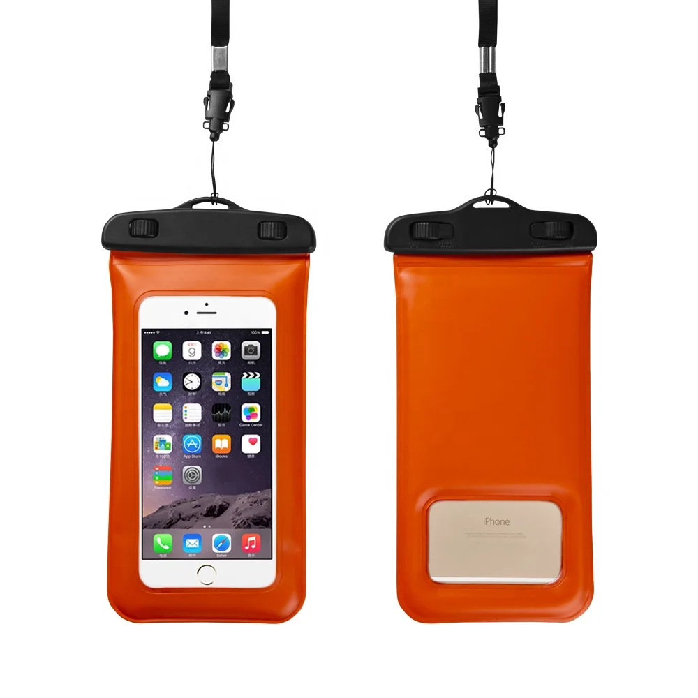 

Cellphone IPX8 PVC Waterproof Mobile Phone Bag High Quality Floating for Swimming, Blue, pink, white, yellow, black,orange,gray,green,transparent