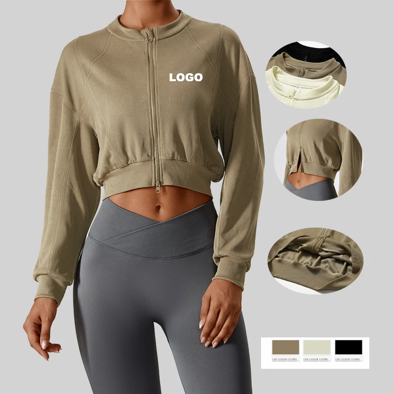 

2023 Women Casual V neck Long sleeves Running Skin-Friendly Sports Fitness Running T-Shirt Training Fitness Tops