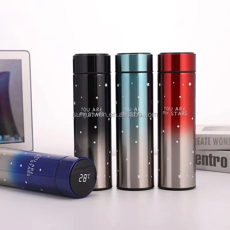 

XIMAO water bottle Smart Led Digital Thermos Drink Smart Temperature Display Vacuum Bottle Hot sale products