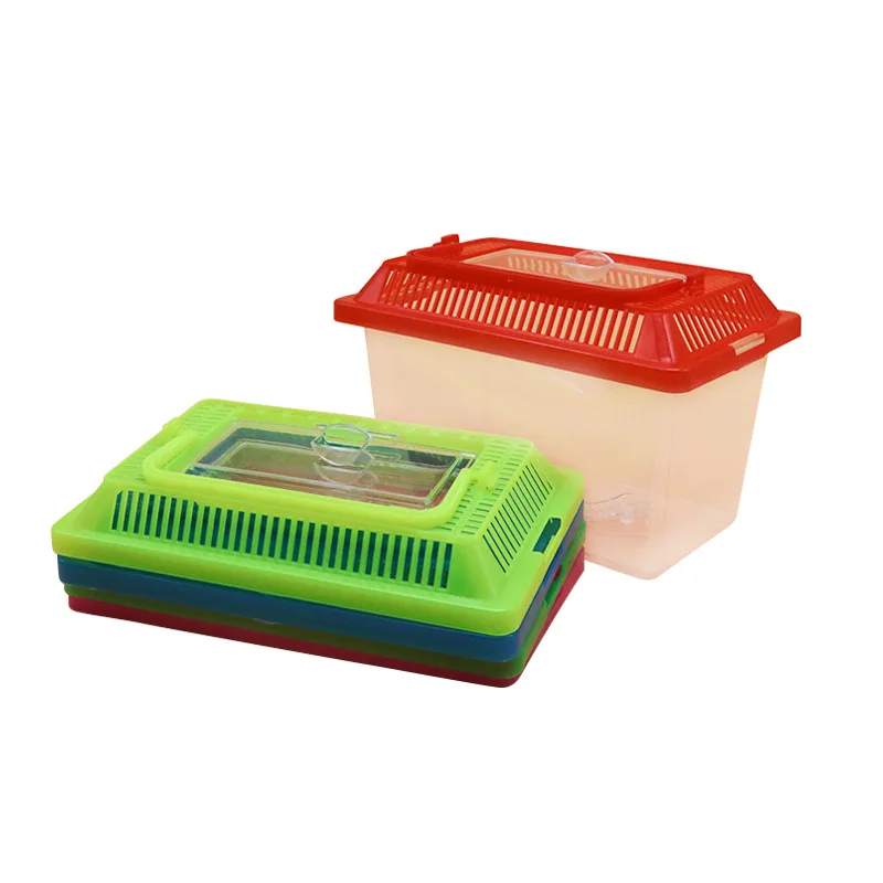 

Transparent Portable Small Clear Plastic Fish Turtle Hamster Bowl Farming Tank on Coffee Table