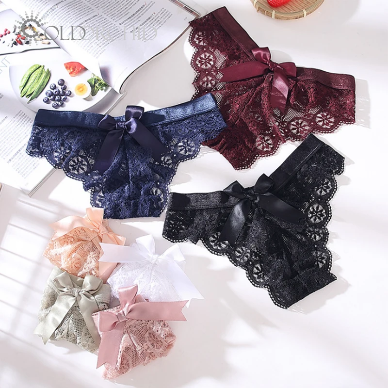 

2021 new arrival plus size lace bow women seamless panties ladies briefs