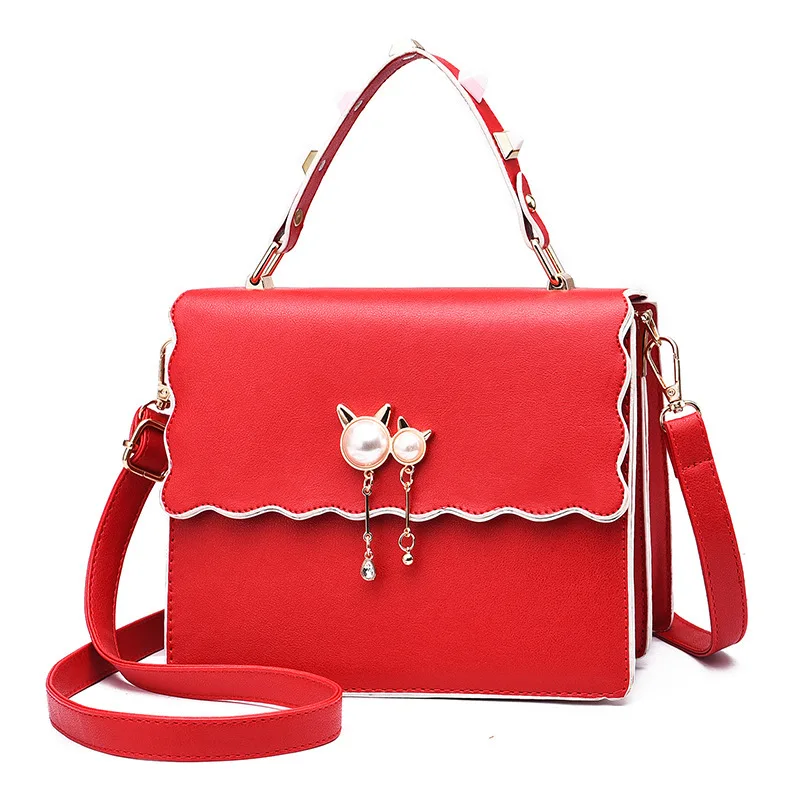 

handbag Lady bags Handbags for Women pu handbag, Red, black......