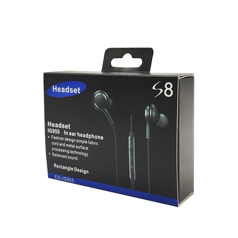 

S8 wired wire control headset 3.5mm is suitable for Samsung, apple, Huawei, wivo, Xiaomi, oppo and other mobile phones