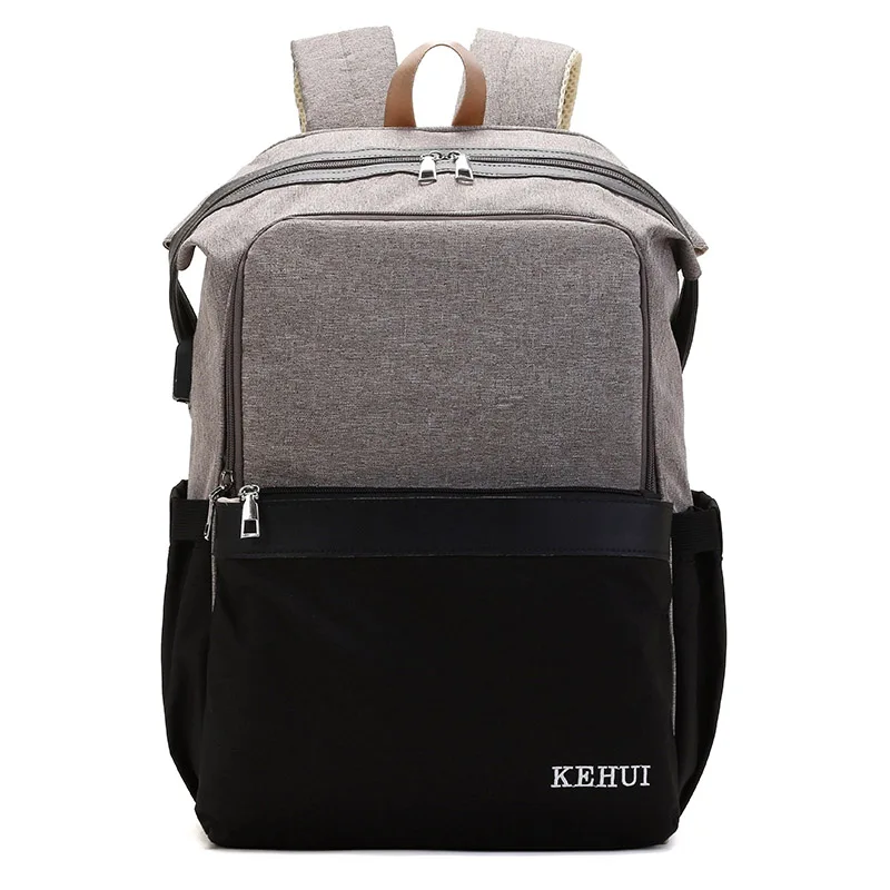 

High quality baby nappy bags high quality stock portable diaper bag with USB charging interface baby mommy travel backpack