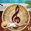 sublimation monogram music black musical note towel