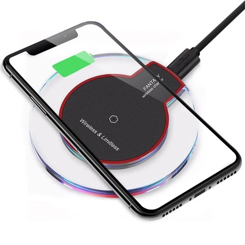 

2021 New product Hot wholesale 5V 1A 5W Universal Charger Fast Quick Charging Custom Wireless Charger Power Bank, Black/white