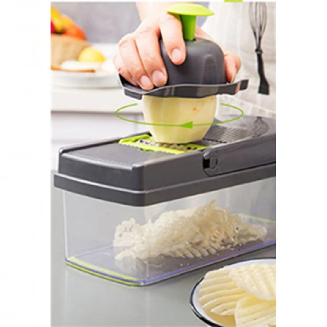

Stainless Steel Kitchen Vegetables Chopper Cutter Fruit Cutter Potato Peeler Machine