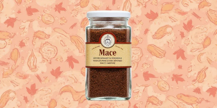Mace-infused custard dessert