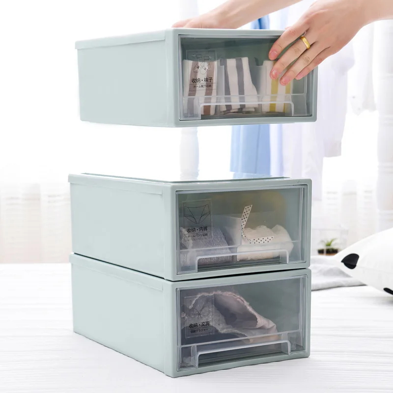 New Design Plastic Pp Clothes Organizer Clothes 3tier Plastic Storage