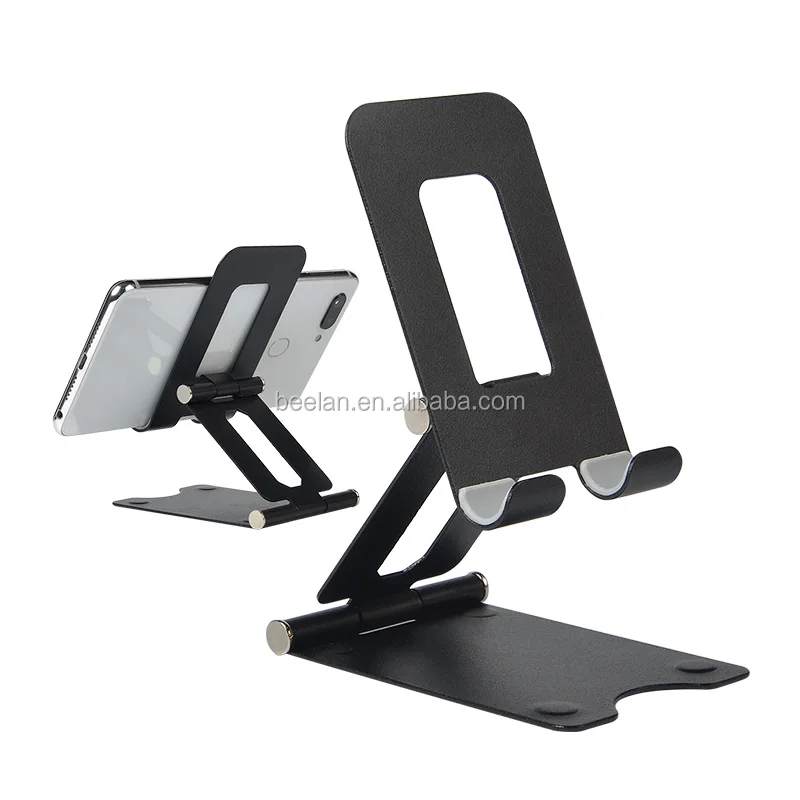 

Universal Portable Desktop Foldable Cell Phone Stand for Tablet Angle Adjustable Aluminum Alloy Mobile Phone Holder