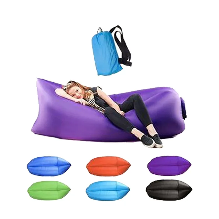 

Inflatable Couch Lounger Comfortable Lazy Couch Air Bed Portable Sofa for Beach Camping Sleeping, Blue,red,green,black,orange(can be customized)