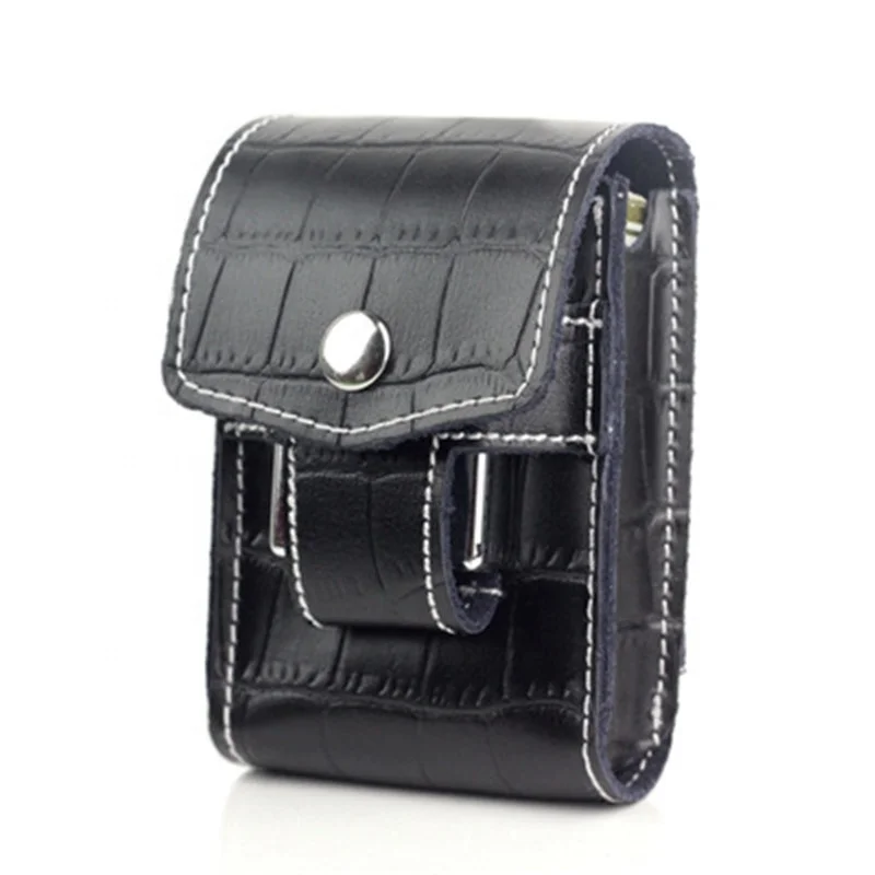 

Portable 20pcs Leather Cigarette Case Small Multifunction Fashion Cigarette Box, Black/blue/brown/burgundy