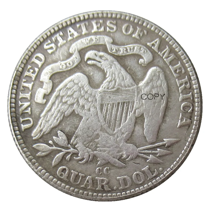 

US Seated Liberty Quarter Dollars 106PCS(1839-1891) Silver Plated Reproduction Decorative Commemorative Coins