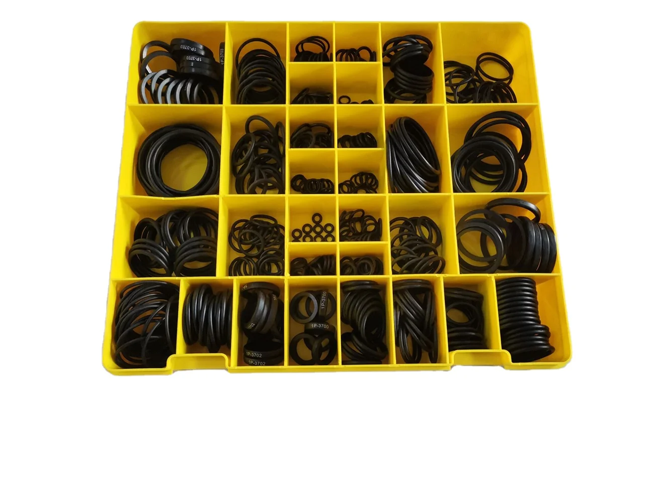 

Factory wholesale durable high quality yellow box 382PCS cat o ring seal box