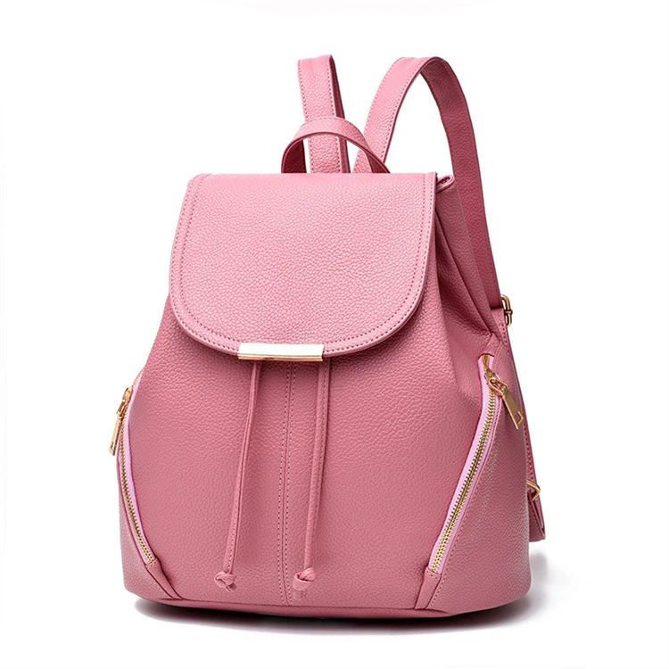 

2021 name brands cute vintage stylish mini flap teen school backpack for girls leather
