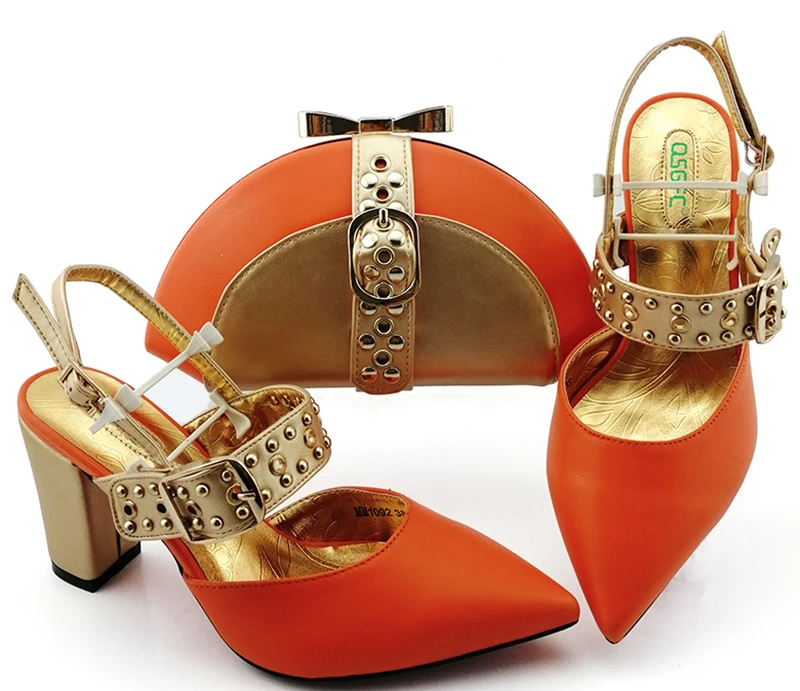 Italy Shoe And Bag Sets Ladies African Designer Shoes Bags Women's