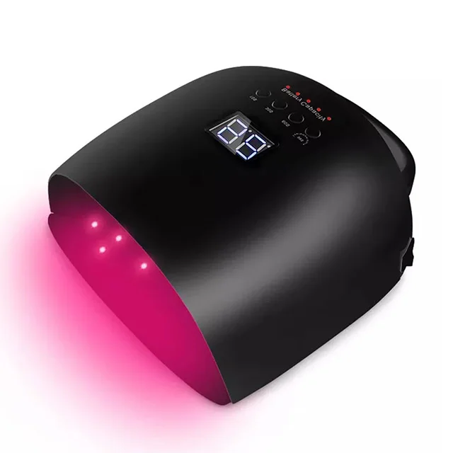 Built-in Rechargeable Battery Nail UV Lamp Gel Polish Dryer Red Light or Blue Light Manicure Lamps Wireless LED Nail Lamp