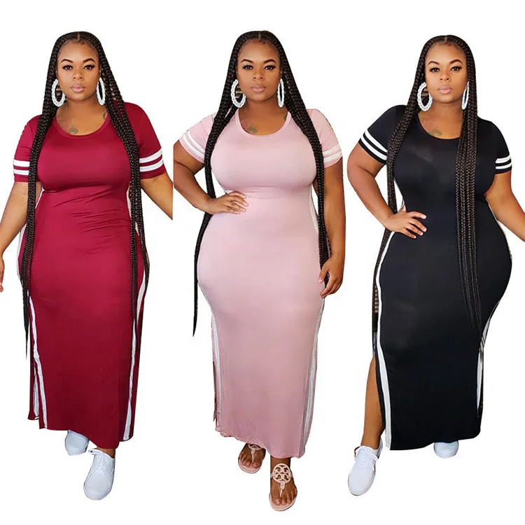 

Abiti Donna 5Xl Schotse Rok Dames Vestidos Short Sleeve Summer Oversized Tshirt Plus Size Women Casual Maxi Dress, Customized color