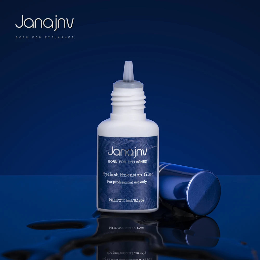 

Janajnv private label eyelash glue japan long lasting non toxic packaging bottle eyelash glue