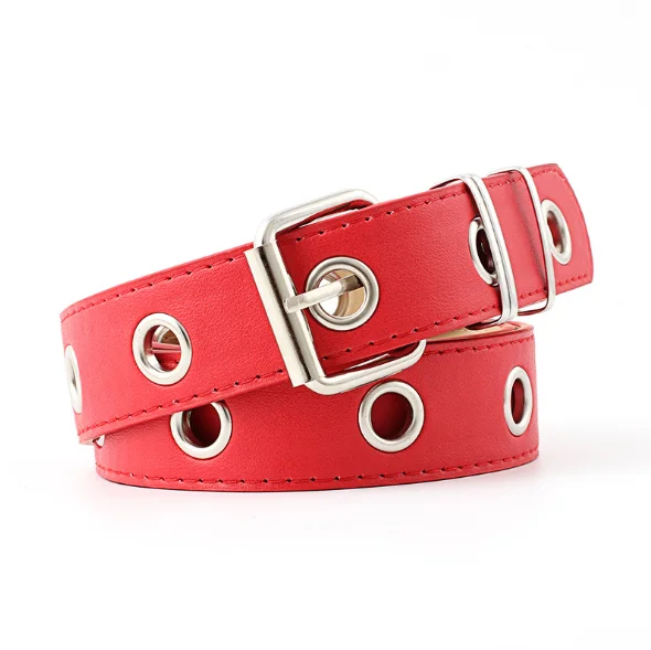 
2019 hot sales ylm Fashion Girls Punk Leisure style bead belt women Wide waist decoration Big Ring and Wide Belt 