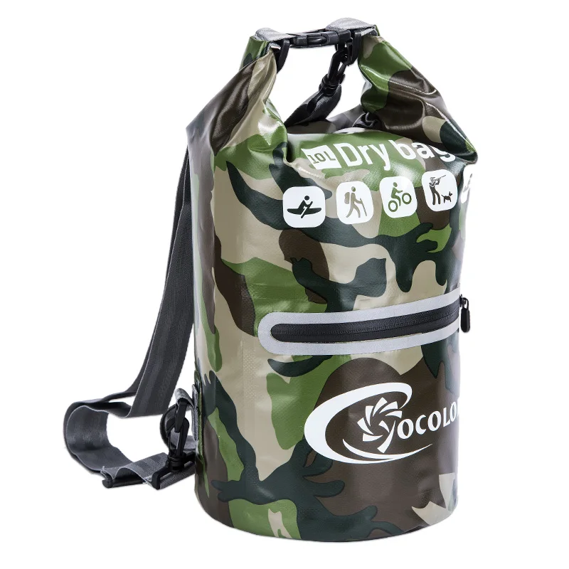 

10L 15L Waterproof Dry Bag Dry Sack Camouflage Dry Backpack Water Sport Hiking Dry bag Ocean Pack