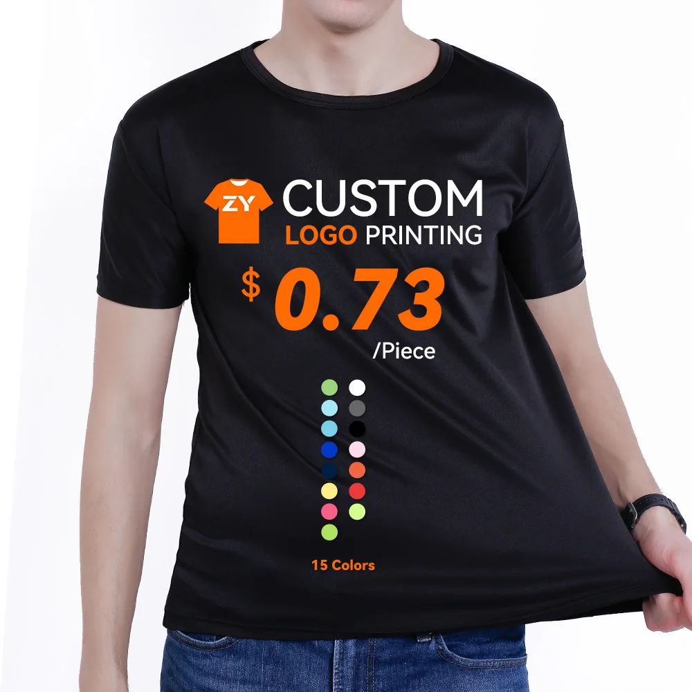 ZYtshirt Customised Blank Unisex Tee Plain T-shirt Cotton t Shirt Design LOGO DTF DTG Screen Print Tshirt Custom Tshirt Printing