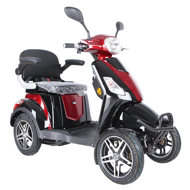 

Brushless 60v Motor 500w CE 4 wheel electric motorcycle Scooter disabled adult, Black, red,blue,white or customized