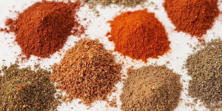 Spice rack featuring seasonings starting with S