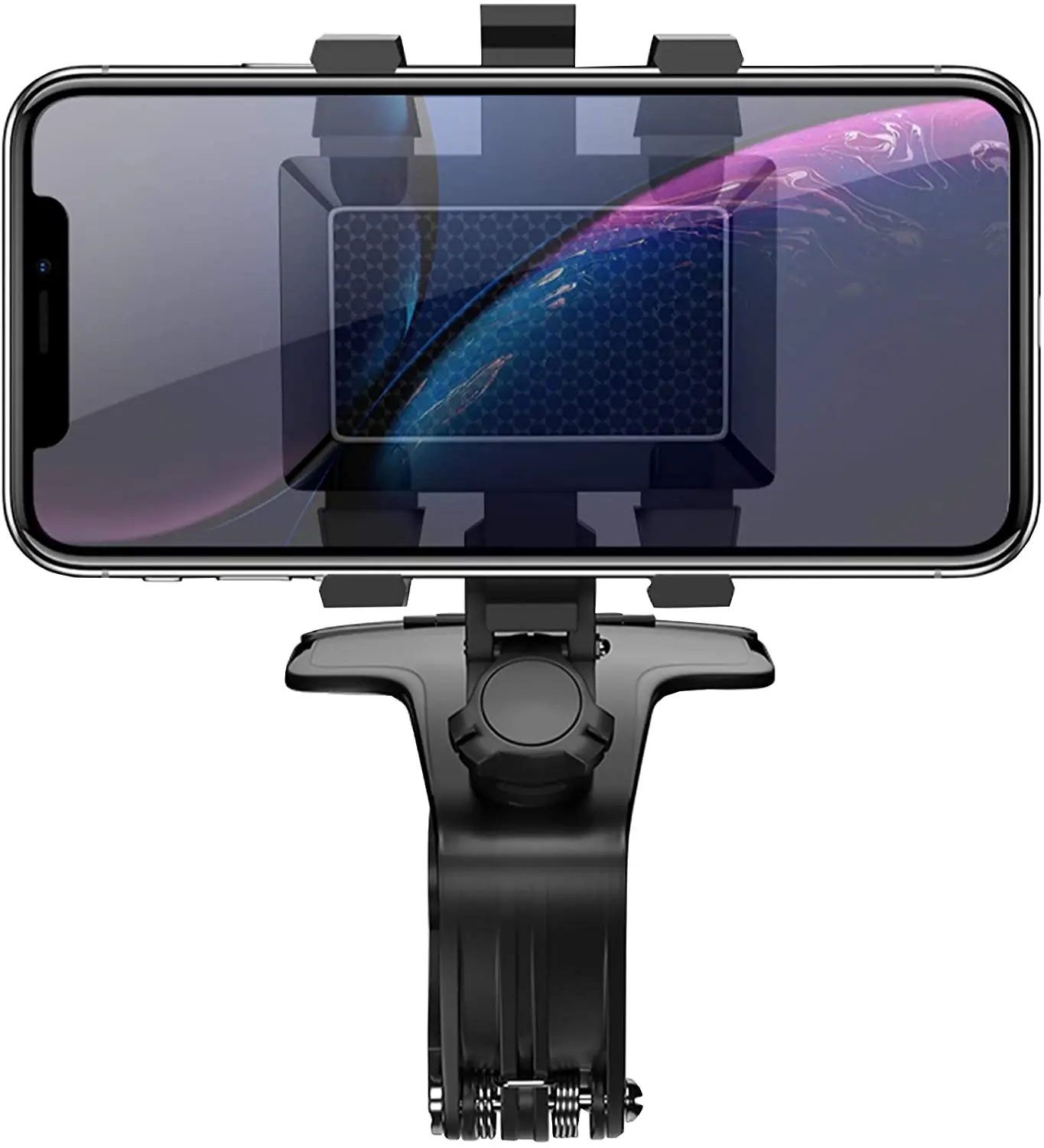 

Universal Car Multifunctional Mobile Phone Bracket 360 Degree Sun Visor Mirror Dashboard Mount GPS Stand Car Phone Holder, Customized color