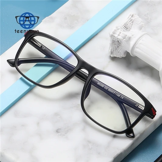 

Teenyoun Classic Designer Blue Light Block Glasses Frame Tr90 Anti Proof Flat Men Eyeglasses Frames Optical