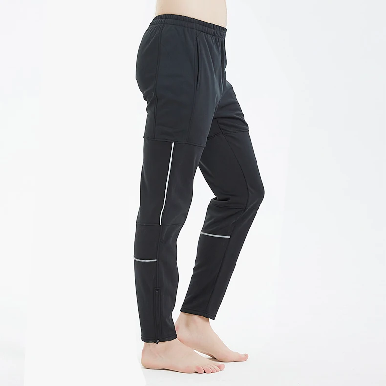 

LAMBDA Outdoor sports Men's Custom Windbreak Fleeced Thermal Winter Cycling Long Pants