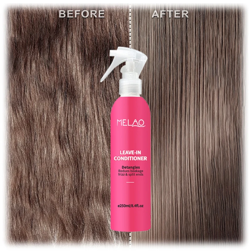 

OEM Wholesael natural private label sulfate free gluten-free organic leave in conditioner spray for african black curly hair, As picture show or custom