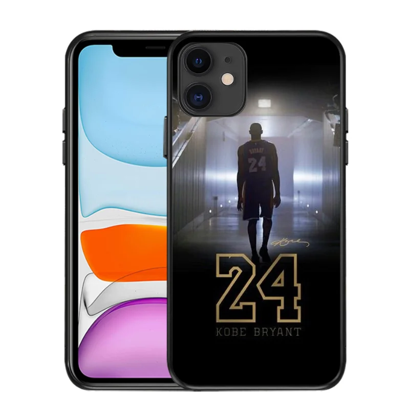

Free Shipping Fashion Cool Kobe Bryant Case for Apple for iPhone 12 Mini 12pro 11 Pro XS X XR Max 8 7 6S 6 Plus SE 5S, Colorful