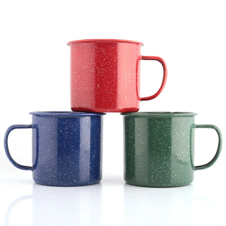 

Mikenda Custom High Quality Enamel Coffee Mug Best Selling Products Sublimation Enamel Cups, Customized color acceptable