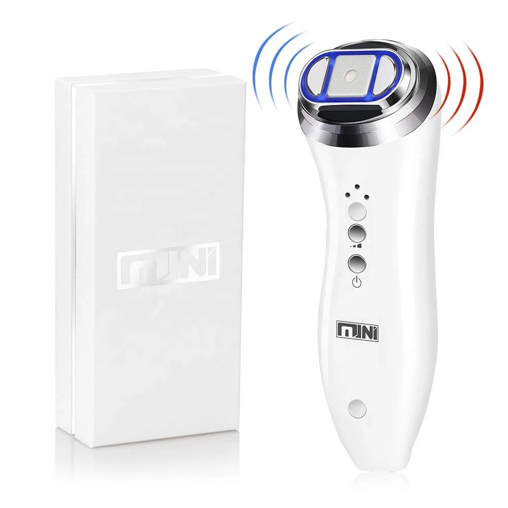 

Face Skincare Beauty Machine Ultrasonic Mini HIFU Skin Rejuvenation RF Lifting device for Women, Pink ,white,rose gold or customized