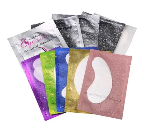 

100pairs Eyelash Extension Paper Patches Grafted Eye Stickers 7 Color Eyelash Under Eye Pads Eye Paper Patches Tips Sticker