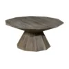 New design wood geometric decagon farmhouse coffee table