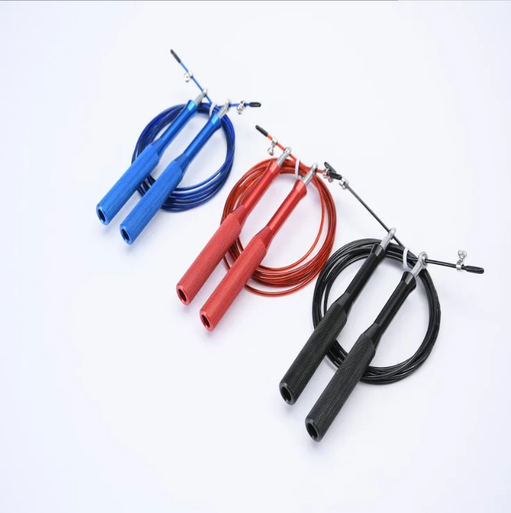 

Adjustable Aluminum Skipping Ropes Speed Jump Rope For Training, Black,pink,yellow,,blue,red