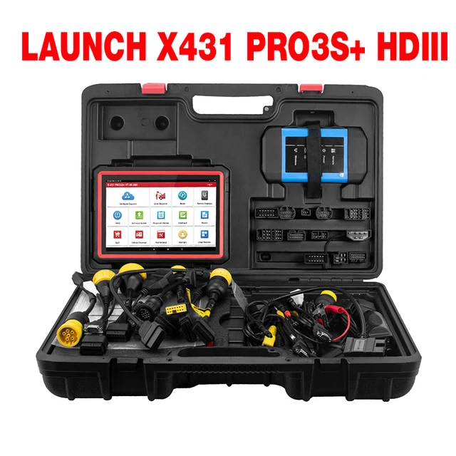 

LAUNCH X431 PRO3S+ HDIII V4.0 12V Car 24V Truck Heavy Duty 2 in 1 Diagnostic Tool OBDII Code Reader Auto Scanner X-431 PRO3S HD3