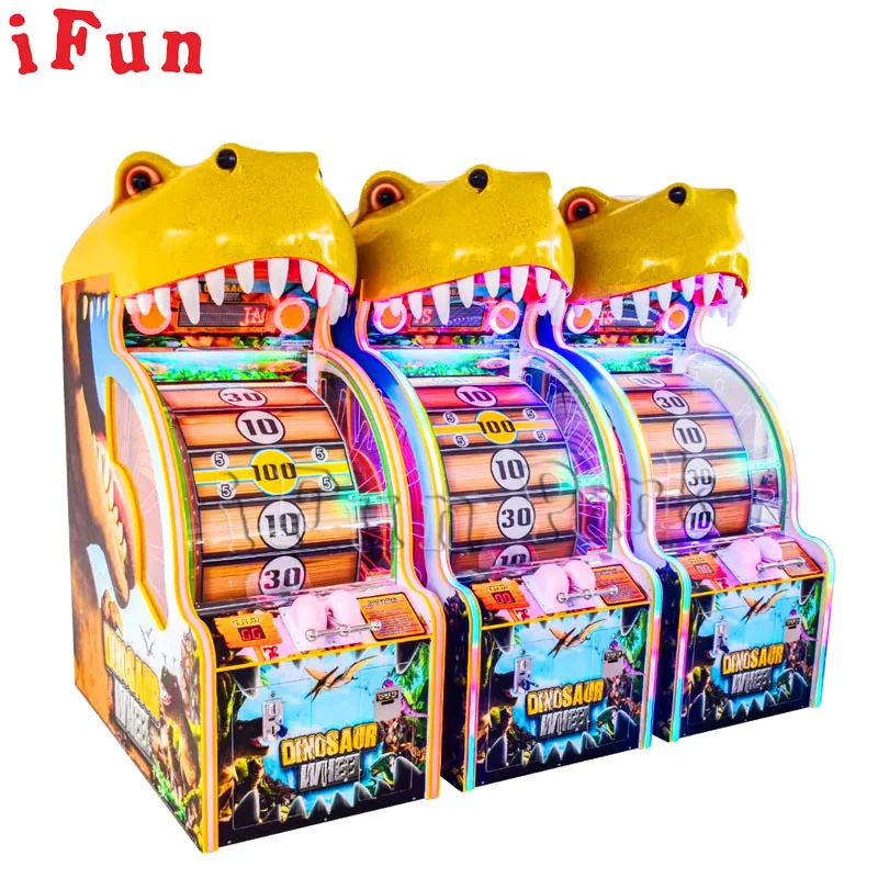 

Amusement Entertainment Park Coin Operated Game Machine Bass Wheel Dinosaur Game Machine for Kids