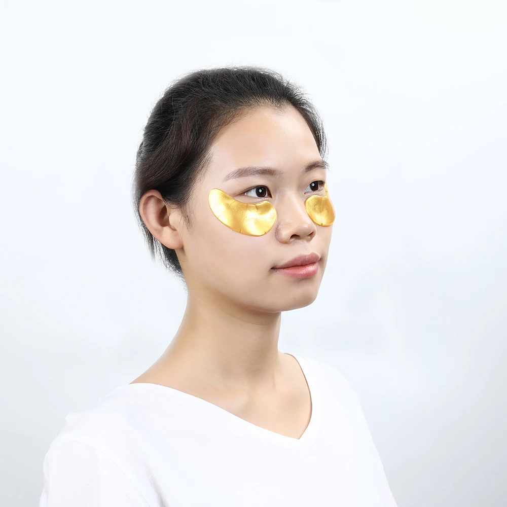 

Private Label Custom Korean Dark Circle Under Patch Organic Gel Collagen Crystal Eye Mask, Golden