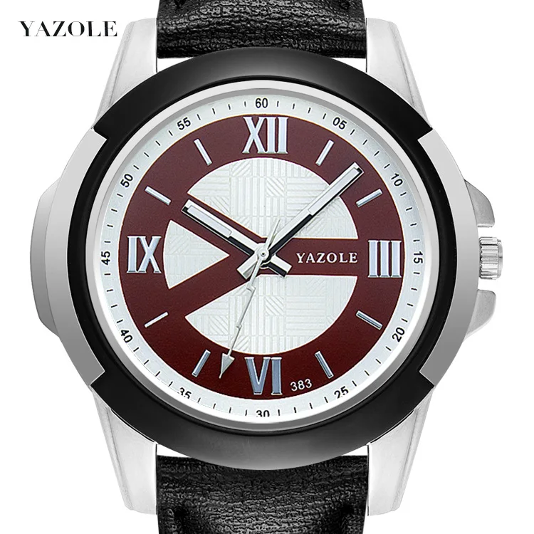

Yazole 383 P High Quality Wrist Watch Quartz Movement Fashion Wristwatch Waterproof Mens Watch