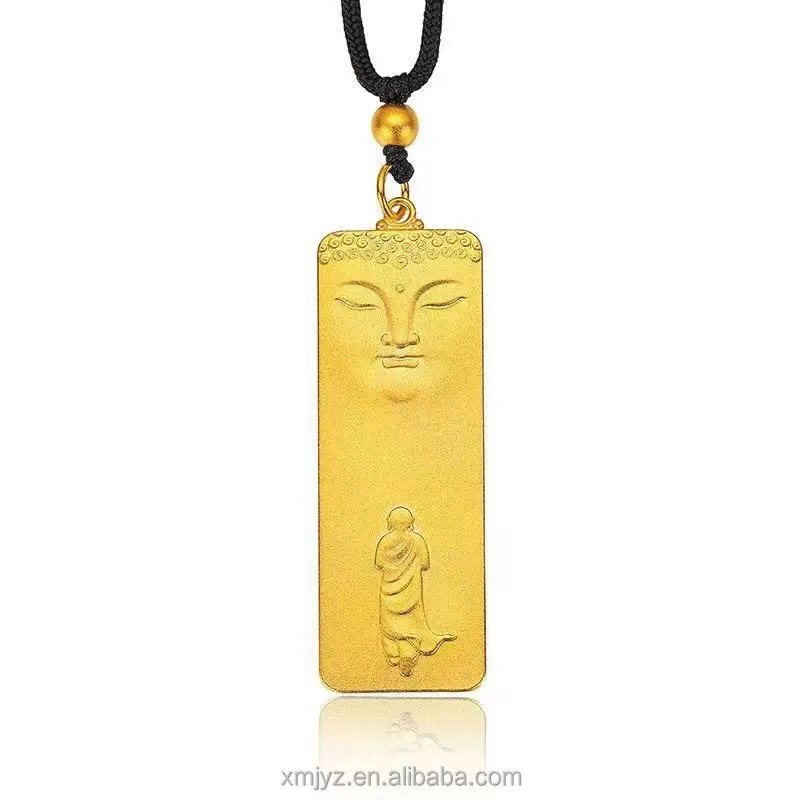 

Dedicated To Buddha Lucky Pendant Men's Ethnic Style Zen Ancient Method Alluvial Gold Wudao Amulet Pendant Supply Direct