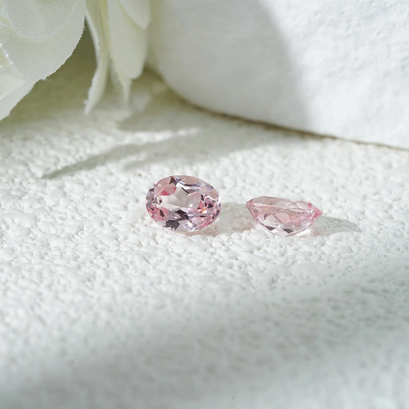 Stargem Sakura Pink Oval Pear Cut 3*5mm-9*13mm Lab Grown Sakura Pink Sapphire Gemstone